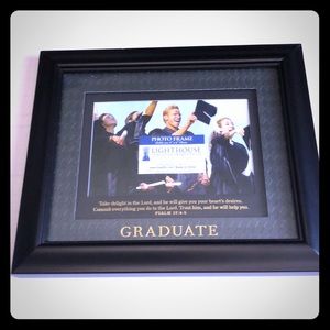 Graduation Photo Frame With Psalm 37:4-5